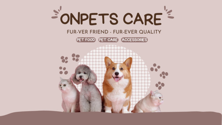 onpetscare display page with pics of dogs and cats smiling on it