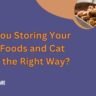 pet food storing technique